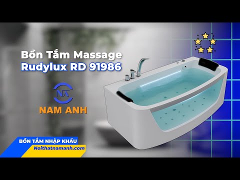 Khám Phá BỒN TẮM NẰM MASSAGE Rudylux RD-91986 | Đẳng Cấp Sang Trọng, Thư Giãn Tuyệt Đối