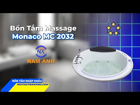 Review BỒN TẮM ÂM MASSAGE MONACO MC 2032 | Thiết Kế Tròn Đẳng Cấp, Nâng Tầm Không Gian Sống