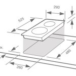 Kích Thước Bếp Điện Hồng Ngoại Đôi Domino Fagor 3MFT-2AX 1800W Cảm Ứng