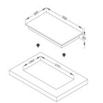 Kích Thước Bếp Điện Hồng Ngoại Đơn Arber AB264 2200W Cảm Ứng