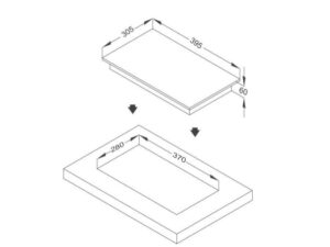 Kích Thước Bếp Điện Hồng Ngoại Đơn Arber AB264 2200W Cảm Ứng