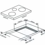Kích Thước Bếp Điện Từ 3 Vùng Nấu Arber AB222S 2000W Cảm Ứng