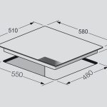 Kích Thước Bếp Điện Từ 3 Vùng Nấu Fagor SI-33C 3700W Cảm Ứng