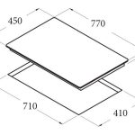Kích Thước Bếp Điện Từ Đôi Cata IB 772 3000W Cảm Ứng