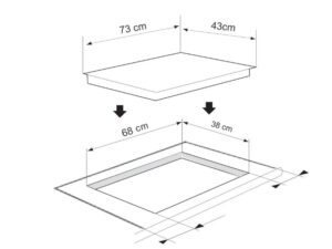 Kích Thước Bếp Điện Từ Đôi Munchen M216MAX-A 3000W Cảm Ứng