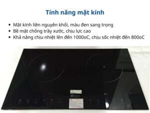 Mặt Kính Bếp Điện Từ Hồng Ngoại Đôi Arber AB385 2000W Cảm Ứng