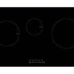 Mặt Trước Bếp Điện Từ 3 Vùng Nấu Arber AB222S 2000W Cảm Ứng