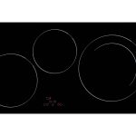 Mặt Trước Bếp Điện Từ 3 Vùng Nấu Cata IB 753 BK 3000W Cảm Ứng