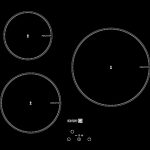 Mặt Trước Bếp Điện Từ 3 Vùng Nấu Fagor SI-33C 3700W Cảm Ứng