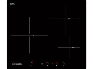 Mặt Trước Bếp Điện Từ 3 Vùng Nấu Malloca MI 593B 2200W Cảm Ứng