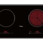 Mặt Trước Bếp Điện Từ Hồng Ngoại Đôi Canzy CZ 86R 2400W Cảm Ứng