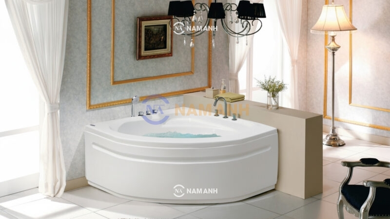 Bồn Tắm Góc Việt Mỹ 136 1350x1350 mm Tam Giác - Ảnh Thực Tế 1