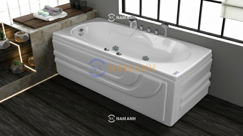Bồn Tắm Nằm Việt Mỹ 16.70 1598x700 mm Chữ Nhật - Ảnh Thực Tế 1