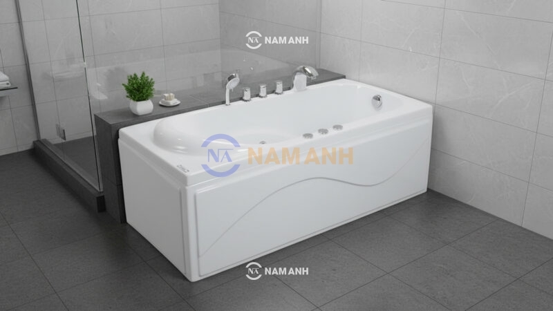 Bồn Tắm Nằm Việt Mỹ 17D 1695x750 mm Chữ Nhật - Ảnh Thực Tế 1