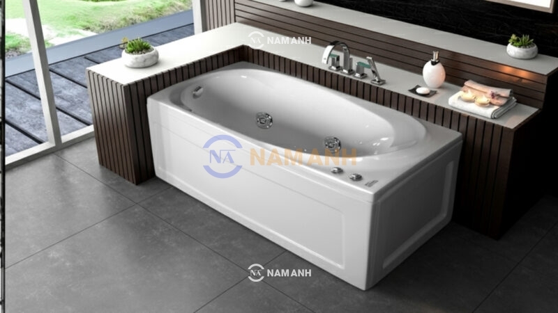 Bồn Tắm Nằm Việt Mỹ 17KT 1690x790 mm Chữ Nhật - Ảnh Thực Tế 1