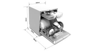 Kích thước máy rửa bát 8 bộ