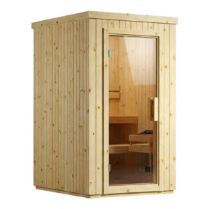 Phòng Xông Hơi Khô Gỗ Thông Phần Lan Thiết Kế 1 Người 1000X1000 Mm