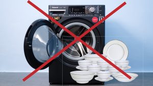 Rửa chén bằng máy giặt
