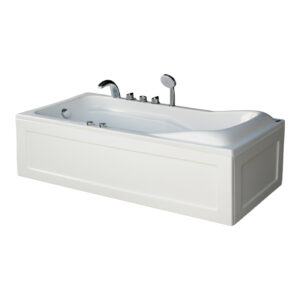 Bồn Tắm Nằm Đơn Massage Acrylic Việt Mỹ 17N Chữ Nhật Góc 10 Bồn Tắm Nằm Việt Mỹ 17N 1688X790 Mm Chữ Nhật