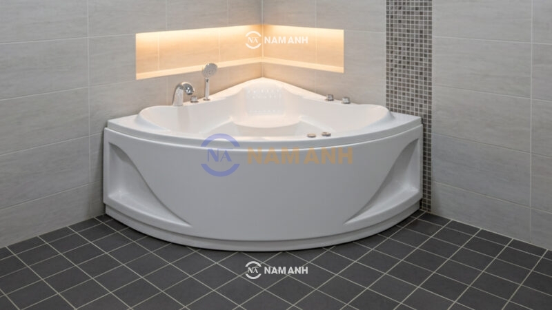 Bồn Tắm Góc Euroca EU3-1200 Tam Giác - Ảnh thực tế 2