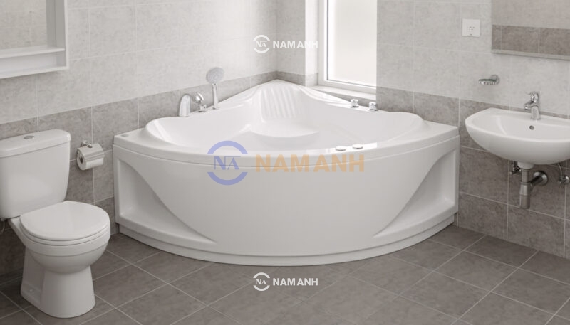 Bồn Tắm Góc Euroca EU3-1200 Tam Giác - Ảnh thực tế 3