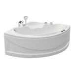 Mặt Trước Bồn Tắm Góc Euroca EU4-1300 1300x1300 mm Tam Giác