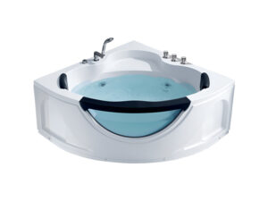 Mặt Trước Bồn Tắm Góc Đôi Massage Monaco MC-2008 1300x1300 mm Tam Giác