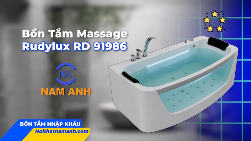 Video bồn tắm nằm massage Rudylux RD-91986