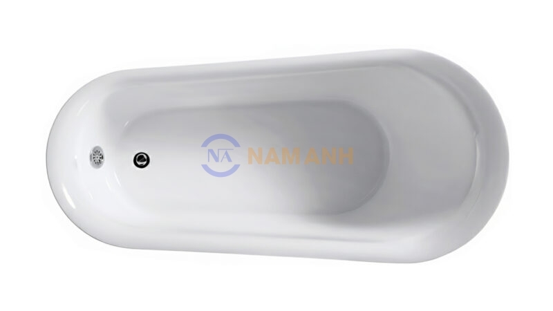 Bồn Tắm Chân Rồng Đặt Sàn Acrylic Rudi RUB120 - Top View