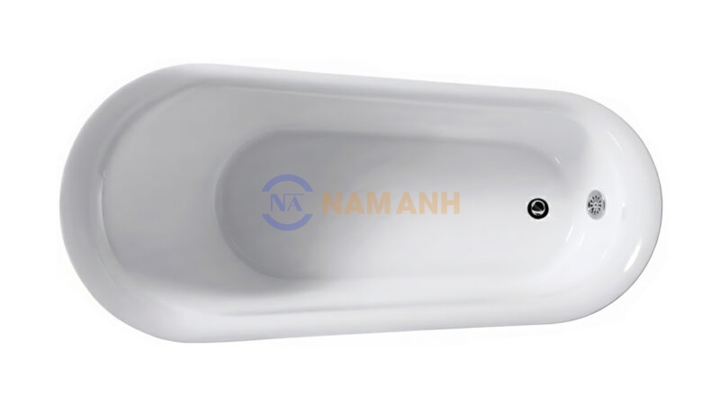 Bồn Tắm Chân Rồng Đặt Sàn Acrylic Rudi RUB123 - Top View