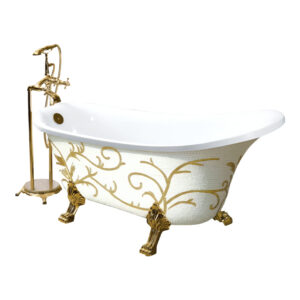 Bồn Tắm Chân Rồng Đặt Sàn Acrylic Rudi RUB124 8 Bồn Tắm Chân Rồng Đặt Sàn Acrylic Rudi Rub124