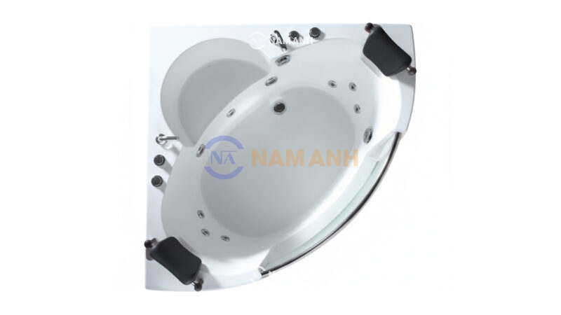 Bồn Tắm Góc Đôi Massage Acrylic Rudi RUB205 Tam Giác - Top View