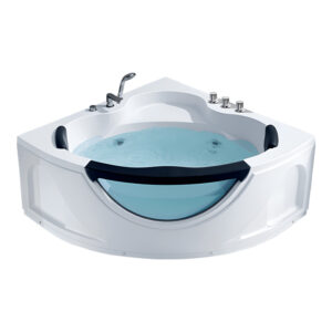 Bồn Tắm Góc Đôi Massage Rudi RUB208 1300x1300 mm Tam Giác