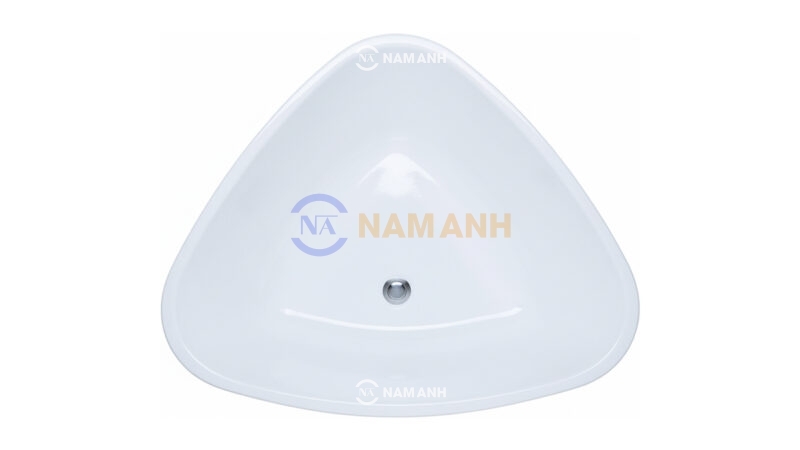 Bồn Tắm Nằm Đặt Sàn Acrylic Rudi RUB107 1338x1090 mm Tam Giác - Top View