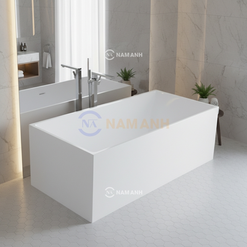 Bồn Tắm Nằm Đặt Sàn Acrylic Rudi RUB116 Chữ Nhật - Thumbnail