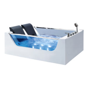 Bồn Tắm Nằm Đôi Massage Acrylic Rudi RUB220 1800x1200 mm Chữ Nhật