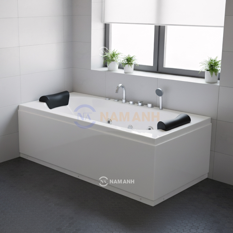 Bồn Tắm Nằm Đôi Massage Rudi RUB230 Chữ Nhật - Thumbnail