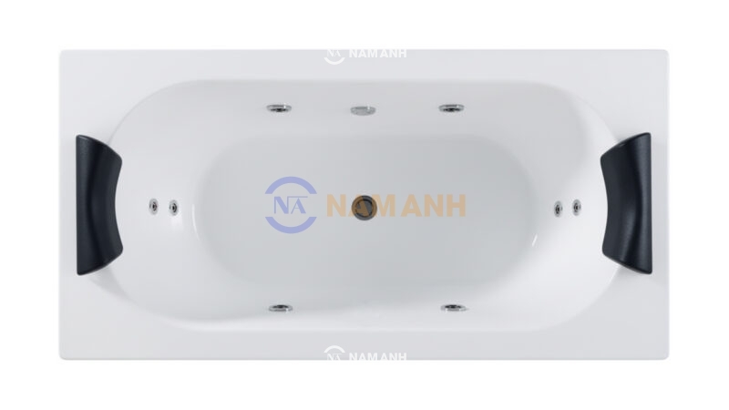 Bồn Tắm Nằm Đôi Massage Rudi RUB230 Chữ Nhật - Top View