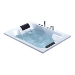 Bồn Tắm Nằm Đôi Xây Massage Rudi RUB238 Chữ Nhật