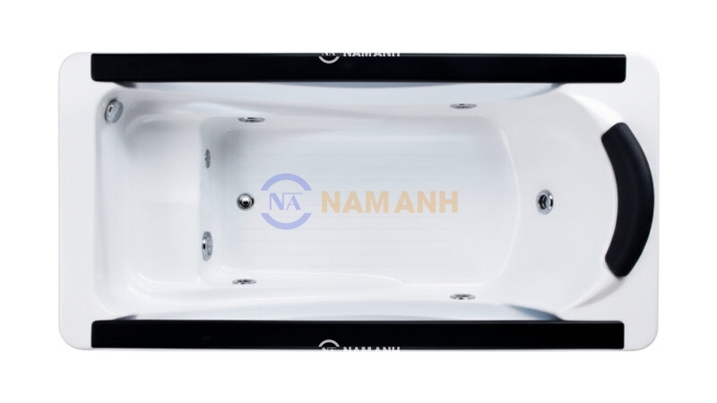 Bồn Tắm Nằm Massage Acrylic Rudi RUB216 Chữ Nhật - Top View