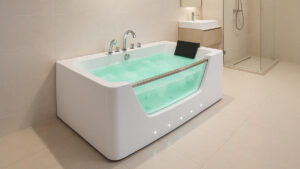 Bồn tắm nằm massage acrylic Rudi RUB218 - Ảnh thực tế 3