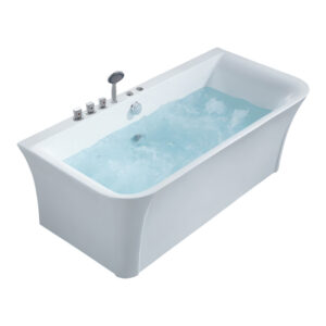 Bồn Tắm Nằm Massage Acrylic Rudi RUB224 1700x800 mm Chữ Nhật