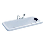 Bồn Tắm Nằm Xây Massage Rudi RUB242 Chữ Nhật