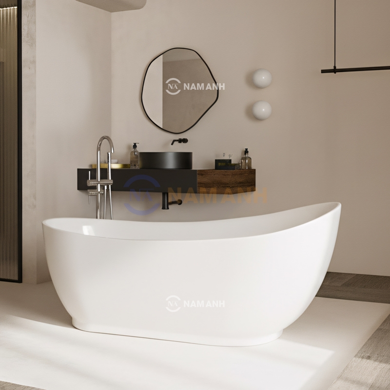 Bồn Tắm Oval Đặt Sàn Acrylic Rudi RUB109 - Thumbnail