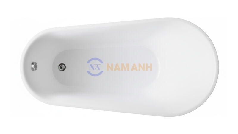 Bồn Tắm Oval Đặt Sàn Acrylic Rudi RUB109 - Top View