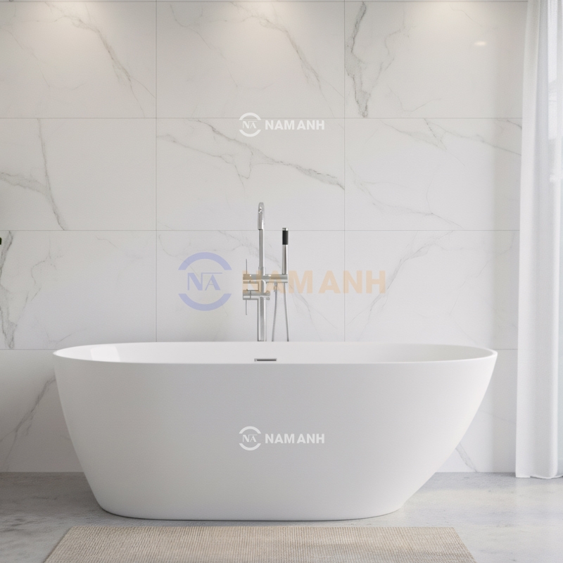 Bồn Tắm Oval Đặt Sàn Acrylic Rudi RUB110 - Thumbnail