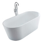 Bồn Tắm Oval Đặt Sàn Acrylic Rudi RUB118