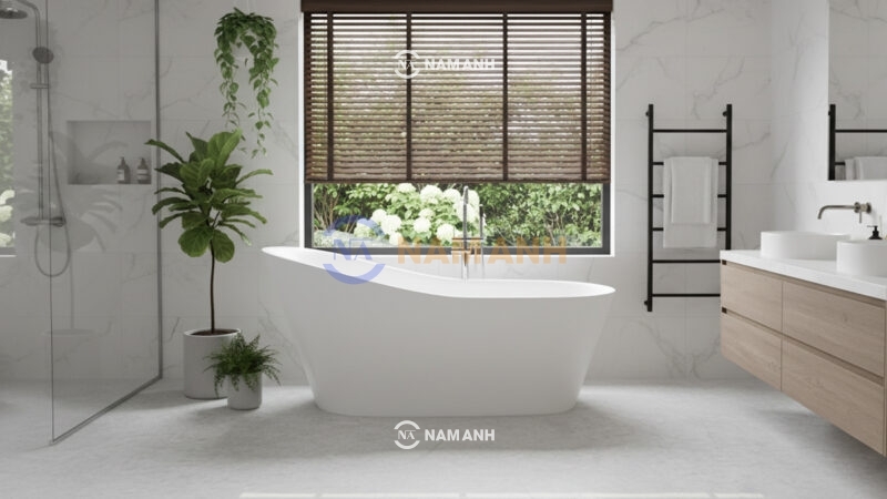 Bồn Tắm Oval Đặt Sàn Acrylic Rudi RUB119 - Ảnh Thực Tế 2