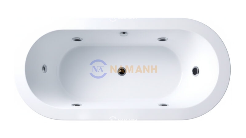 Bồn Tắm Oval Xây Massage Rudi RUB237 - Nhìn từ trên xuống