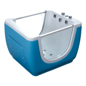 Bồn Tắm Trẻ Em Đặt Sàn Massage Acrylic Rudi RUB247 1100x850 mm Chữ Nhật